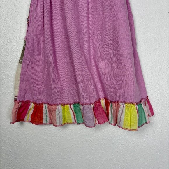 Girls Patchwork Colorful Handmade Doll Smocked Children's Dress Size 2t/3t - Picture 9 of 11